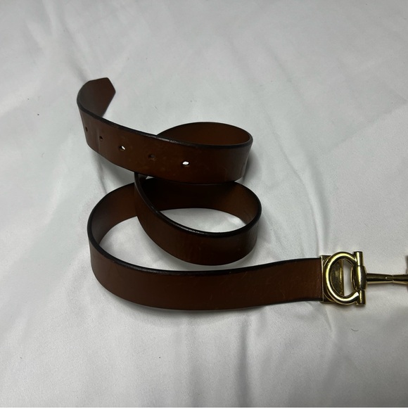 Salvatore Ferragamo Brown Leather Belt